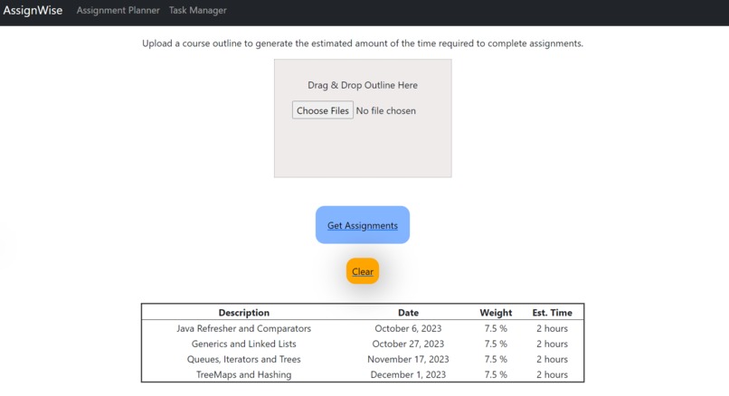 AssignWise – screenshot 1