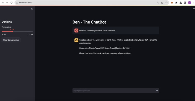 Ben - The ChatBot – screenshot 1