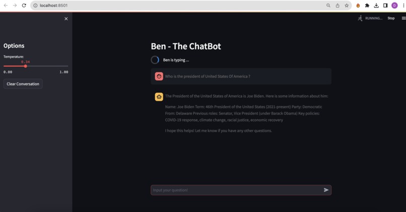 Ben - The ChatBot – screenshot 2