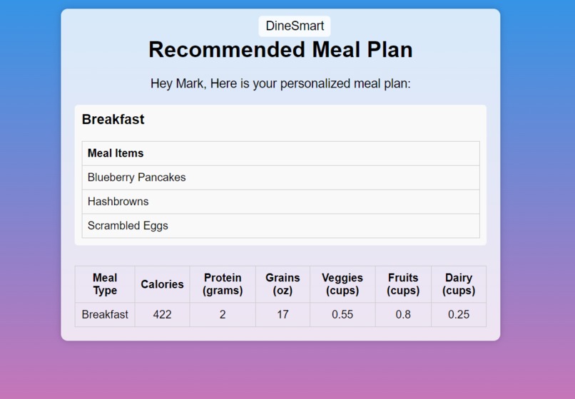 DineSmart – screenshot 1