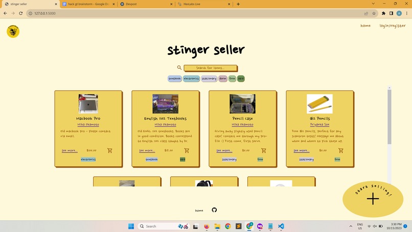 Stinger Seller – screenshot 1