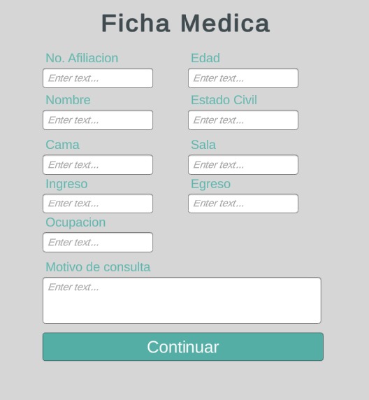 Clinical Record – screenshot 2