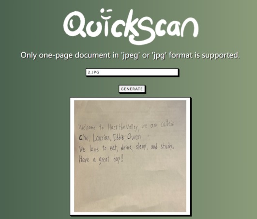 QuickScan: Handwritten-Paragraph-Recognition – screenshot 1