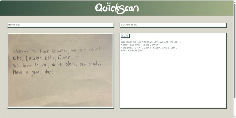 QuickScan: Handwritten-Paragraph-Recognition – screenshot 3