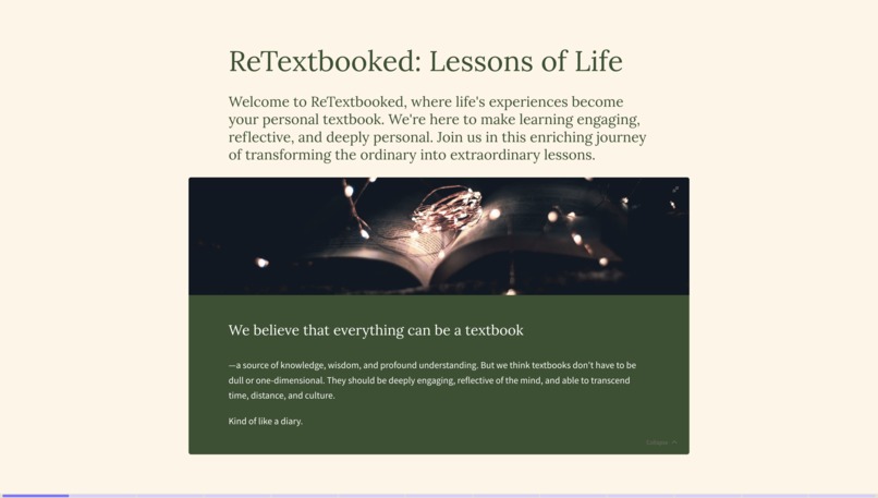 ReTextbooked: Transforming Everyday into Learning – screenshot 1