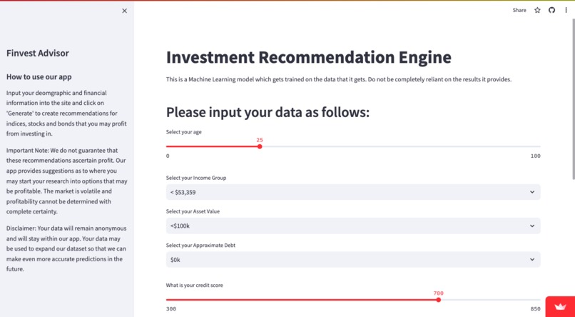 Finvest Advisor – screenshot 1