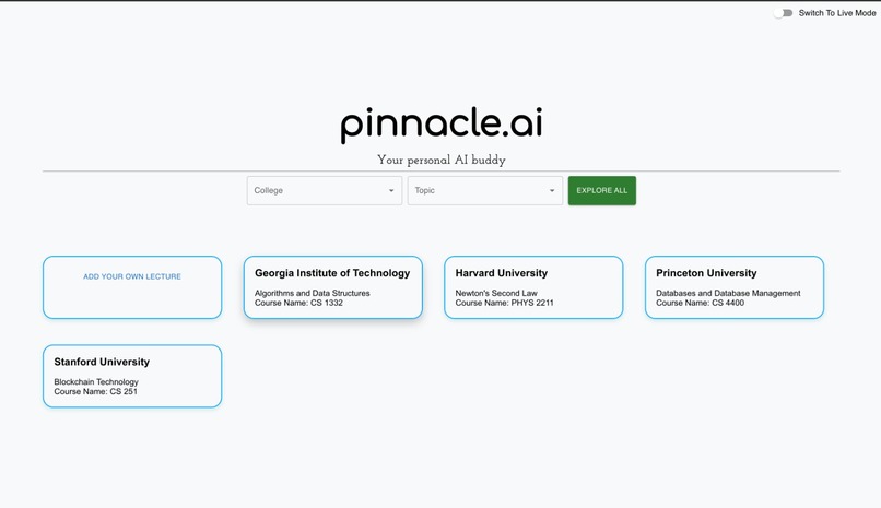 pinnacle.ai – screenshot 1