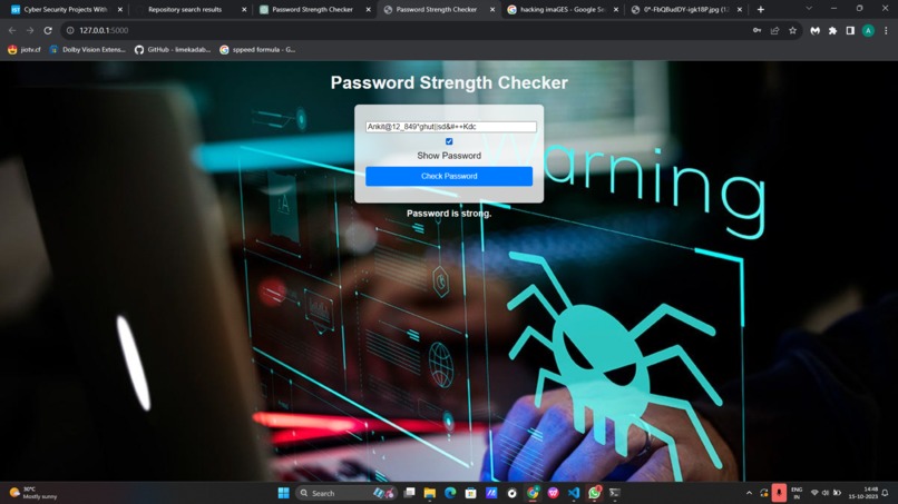 Password-Strength-checker-by-ALPHAS-TEAM-11 – screenshot 1