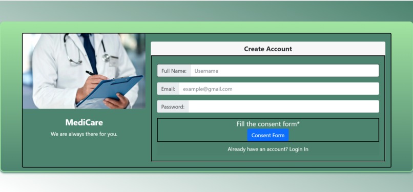 MediCare:A healthTrack system – screenshot 3