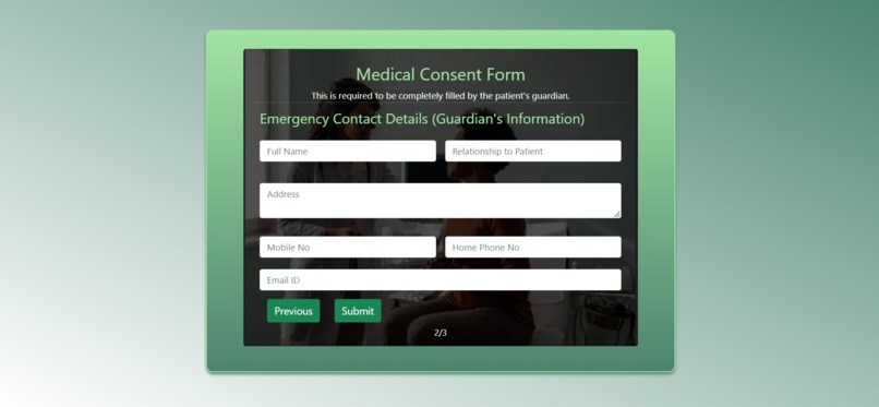 MediCare:A healthTrack system – screenshot 4
