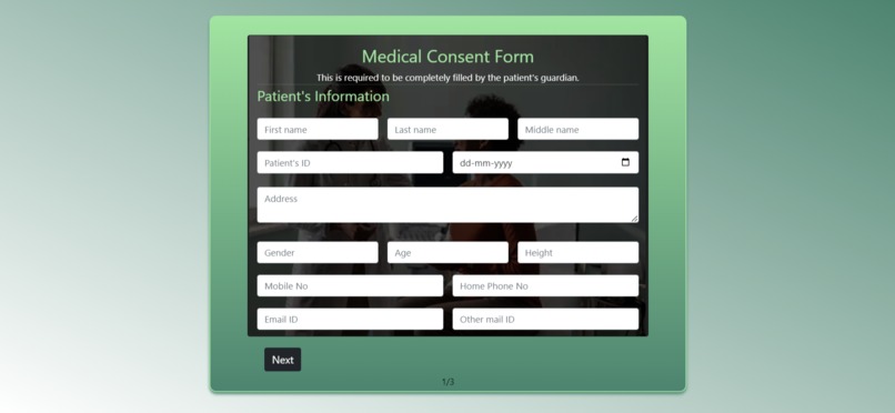 MediCare:A healthTrack system – screenshot 5