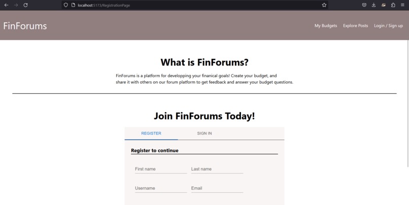 FinForum – screenshot 1
