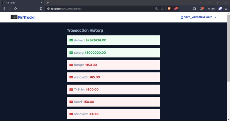 FinTrackr  – screenshot 15