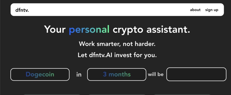 Crypto Price Predictor – screenshot 1
