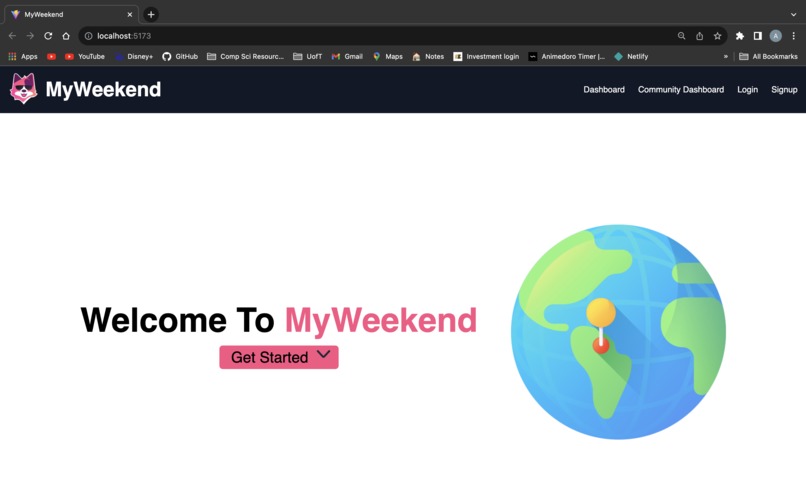 MyWeekend – screenshot 1