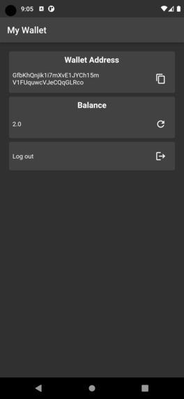 Solana wallet  – screenshot 2