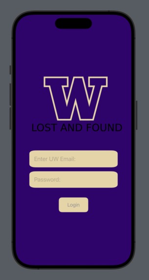 UW Student Lost and Found – screenshot 1