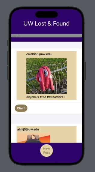 UW Student Lost and Found – screenshot 2