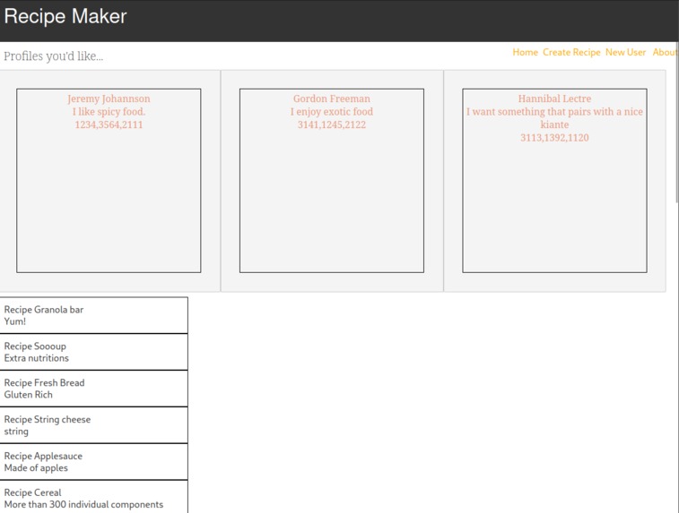 Recipe Maker – screenshot 1