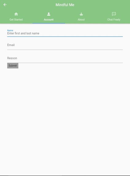 MindfulMe – screenshot 2