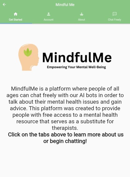 MindfulMe – screenshot 1
