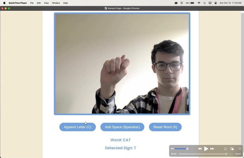 SignScribe Dubhacks Synergy Track 2023 – screenshot 4