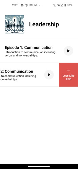 42 Labs - personalized dynamic podcasts – screenshot 8