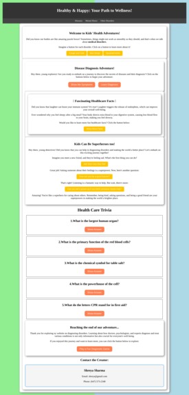 Healthy & Happy: Your Path to Wellness! - A website – screenshot 1