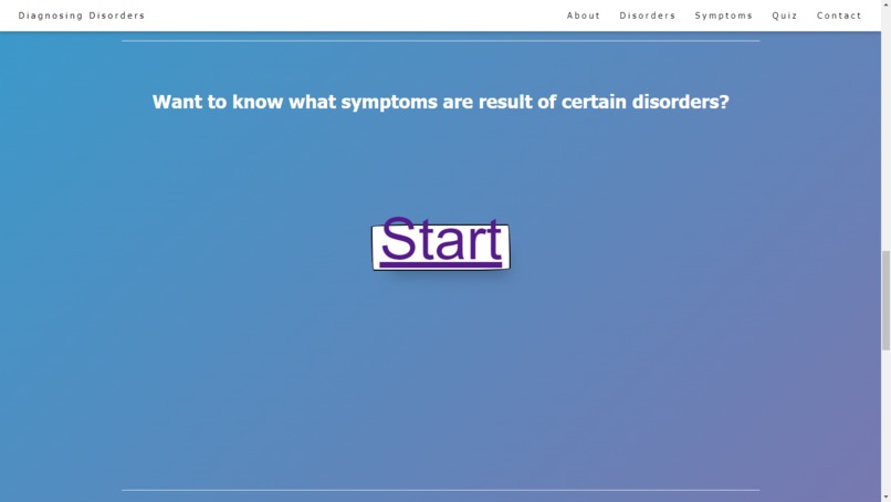 Diagnosing Disorders Website – screenshot 4
