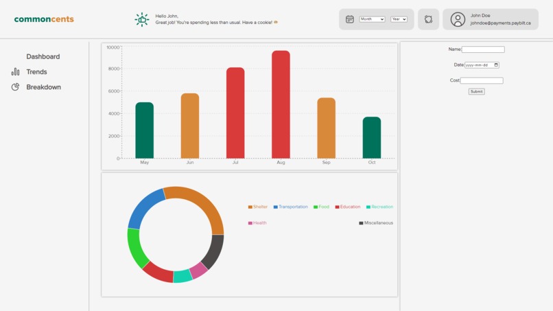 CommonCents – screenshot 2