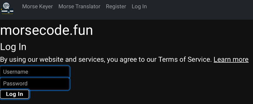 morsecode.fun – screenshot 1