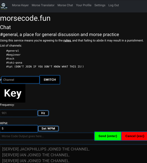morsecode.fun – screenshot 3