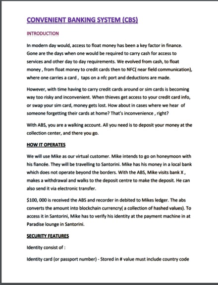 Future-Tech banking system – screenshot 1