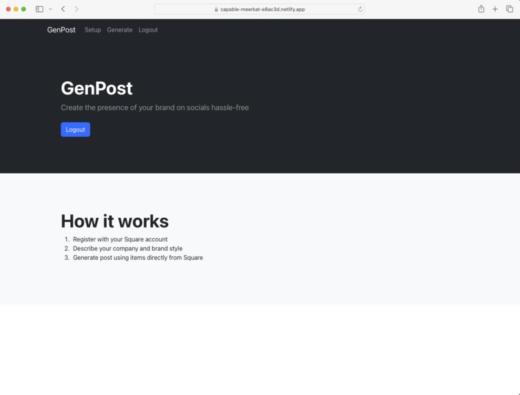 GenPost – screenshot 1