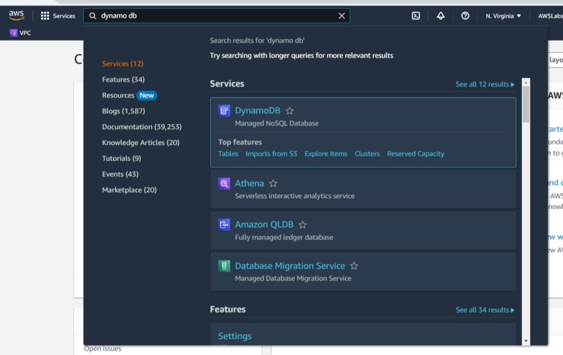 AWS DYMANO_DB PROJECT – screenshot 1