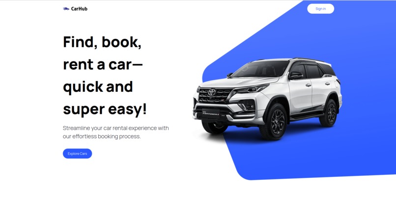 car catelog website – screenshot 1