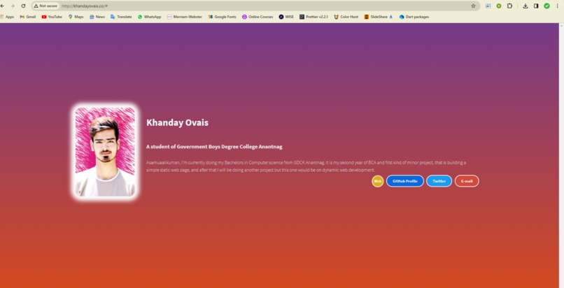 portfolio – screenshot 1