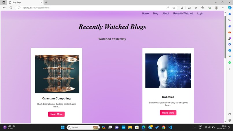 STEM Blog Website – screenshot 6