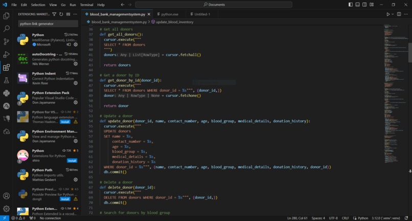 BLOODBANK MANAGEMENT SYSTEM – screenshot 2