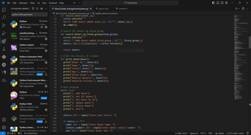 BLOODBANK MANAGEMENT SYSTEM – screenshot 3