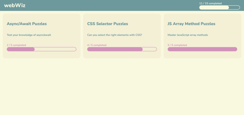 webWiz – screenshot 2