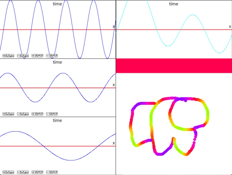 drawing with sine waves  – screenshot 1