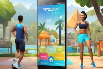Gamified fitness tracking app 
