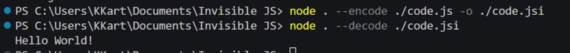 Invisible JS – screenshot 1