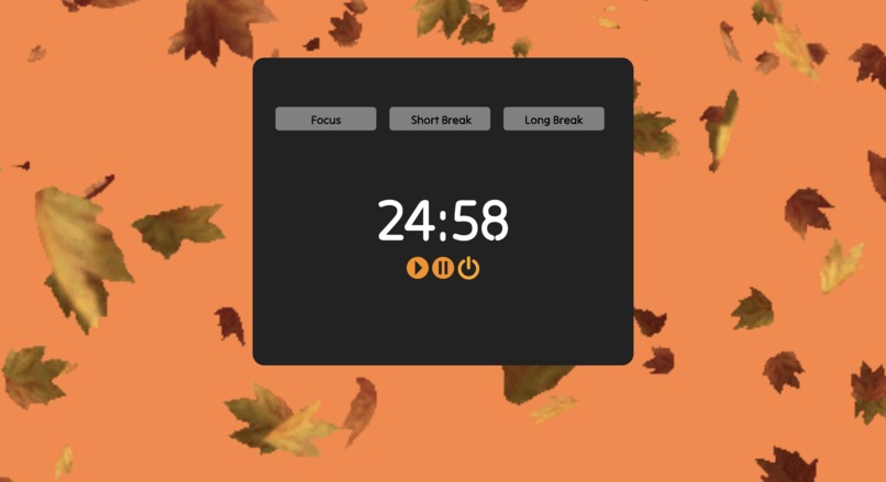 Fall Pomodoro – screenshot 1