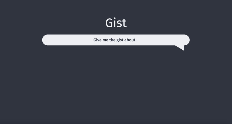 Gist – screenshot 1