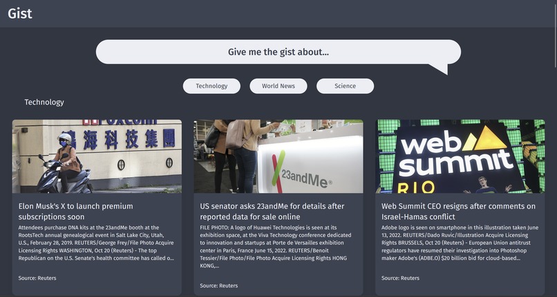Gist – screenshot 3