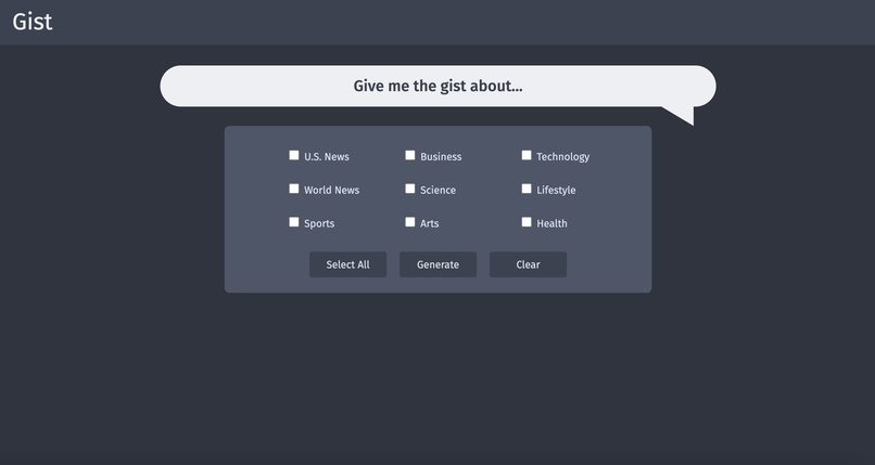 Gist – screenshot 2