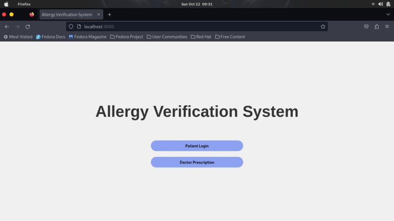 Real Time Medical Allergy/Side Effects verification system – screenshot 5