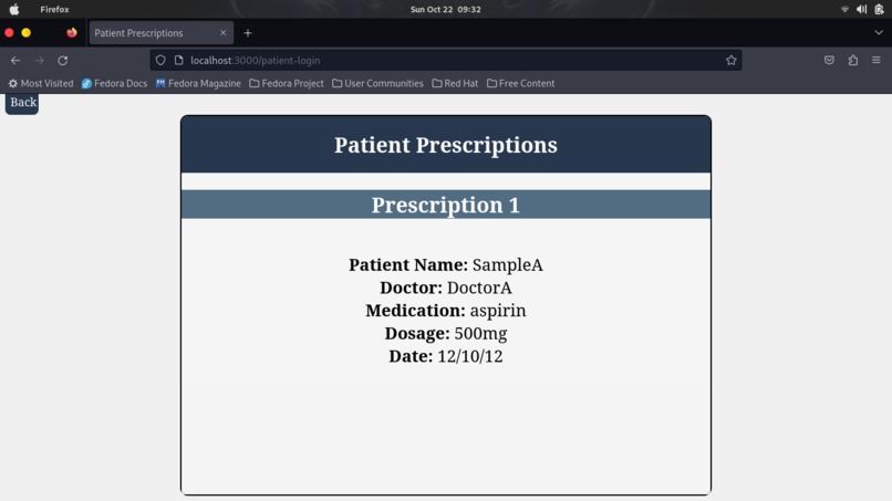 Real Time Medical Allergy/Side Effects verification system – screenshot 8